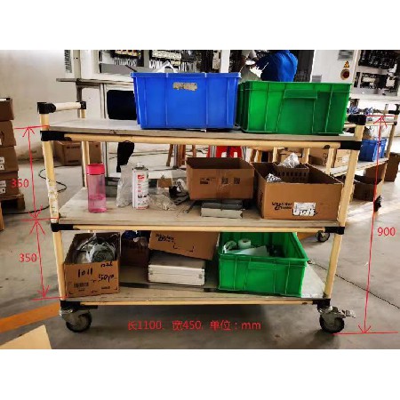 定制精益管物料周轉車 車間推車工具車貨架流水線 移動置物架帶輪